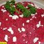 салат Дружба с плавленным сыром чесноком и свеклой