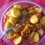 Картофель с овощами в соусе