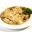 Куриное филе в соевом соусе, в омлете с рисом и спаржей
