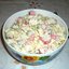 Салат с крабовыми палочками яблоком и горошком
