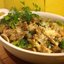 Баклажаны, запеченные с грибами и брокколи