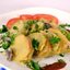 Молодой картофель запеченный с кабачками и шампиньонами