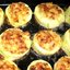 Запеченные фаршированные кабачки под сыром