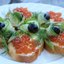 Бутерброды с красной икрой