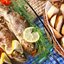 Сибас, фаршированный каштанами и грибами