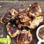 Быстрый куриный шашлык, маринованный в ромовой заправке