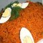 Салат с корейской морковью и ветчиной
