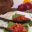 Баклажаны с томатной сальсой и сметанным соусом
