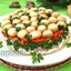 Салат «Грибная полянка» с шампиньонами