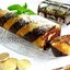Полосатый бисквитный рулет