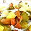 Простой салат с грибами