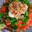 Луковый пирог с сыром и ветчиной