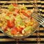 Салат крабовые палочки рис кукуруза и помидоры