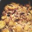Картофель с грибами в сливках и зеленью