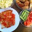 Семга с овощами