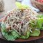 Салат из корня сельдерея с копченым палтусом