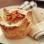 Корзиночки с беконом и яйцом