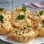 Салат с курицей и ананасом в тарталетках
