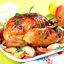 Курица, запеченная с корицей и яблоками