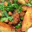 Жареный картофель с лисичками