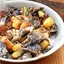 Жаренный картофель с грибами в сливках