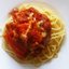 Мясной рулет со спагетти