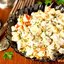 Салат со свиным языком, шампиньонами и овощами