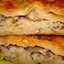 Пирог с сайрой и рисом