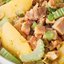 Салат из картофеля и копченой курицы