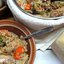 Куриные крылышки с рисом и пекинской капустой
