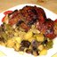 Запеченная индейка с овощами