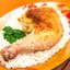 Куриные окорочка, жаренные в кокосовой стружке