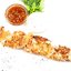 Шашлыки из маринованной курицы и лука с соусом барбекю