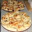 Конвертики с черной смородиной, бананом и маскарпоне