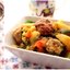 Уютное рагу из овощей и куриных котлеток