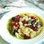Паста с курицей и печенью