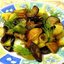 Жареный картофель с баклажанами