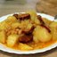Рагу с сырокопчеными колбасками и фасолью