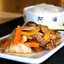 Свинина с грибами шиитаке и овощами по‑китайски