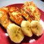 Сырники с бананом, курагой и ванильным сахаром