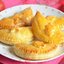 Слойки с ревенем и клубникой
