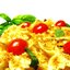 Фарфалле с хлебными крошками и чесноком
