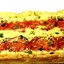 Пирог с жареными помидорами и маслинами