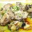 Запеченная курица с овощами