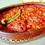 Белая фасоль с помидорами, запеченная в духовке