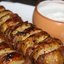Картофельный кебаб с беконом, чесноком и пряными травами
