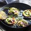 Запеченные грибы с сыром и шпинатом