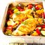 Куриное рагу с репой, морковью, луком и помидорами
