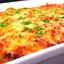 Лазанья с феттучини, фрикадельками, томатами и сыром