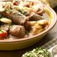 Фасоль с кровяной колбасой
